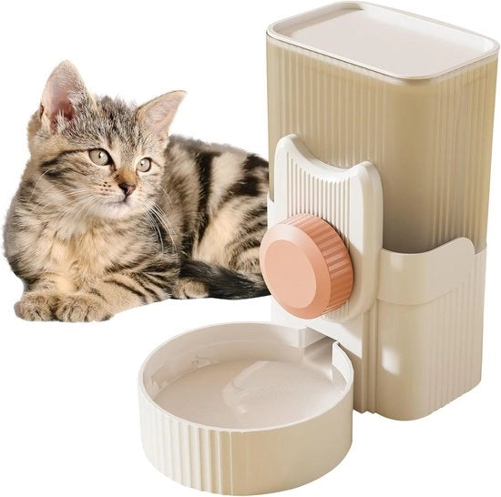 Dispensatore automatico per acqua per gabbia da 34 oz, senza morsetti, adatto per piccoli animali domestici - rosa