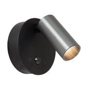 Faretto da parete LED 2W PIR grigio nero TONI Lucide