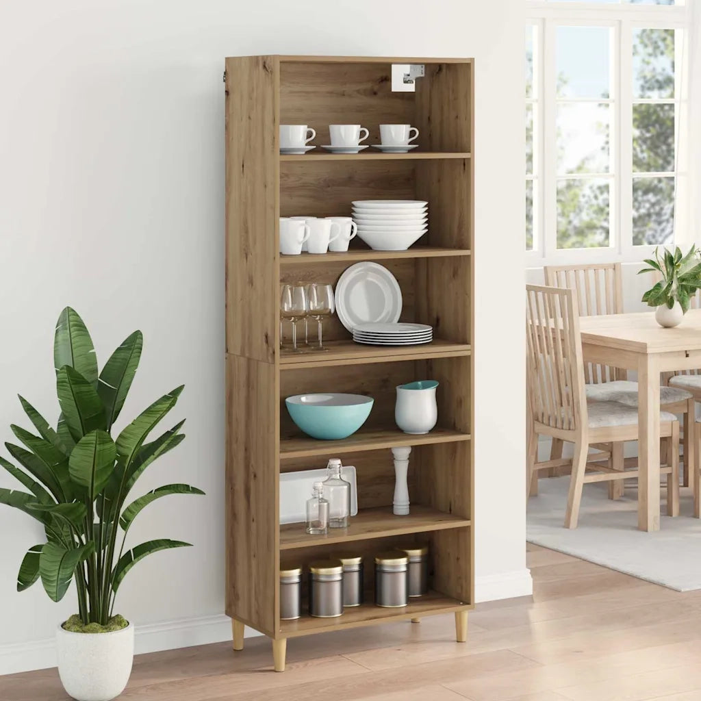 Credenza | Madia | Buffet da pranzo | Armadio da pranzo Rovere artigianale 69,5 x 32,5 x 180 cm