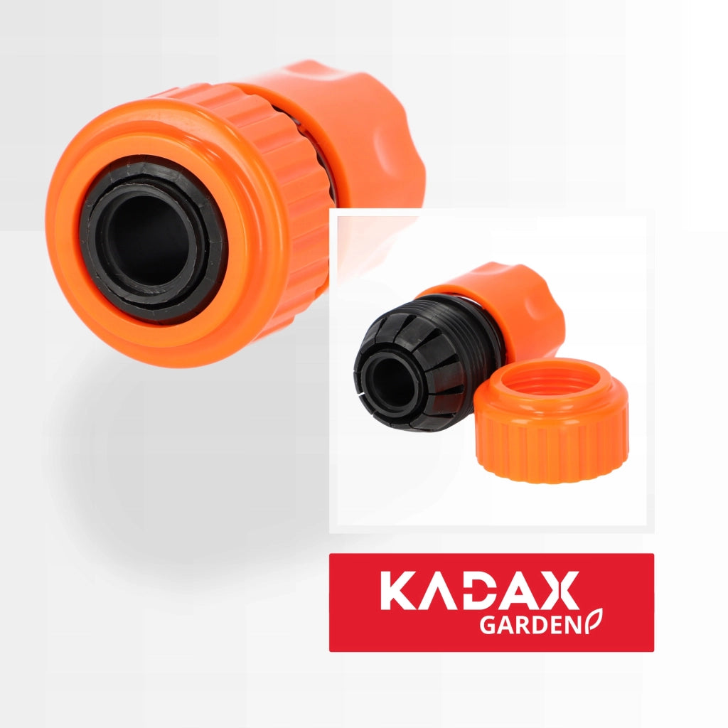 Connettore rapido KADAX da 3/4 di pollice per tubo da giardino, robusto.