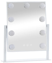 Specchio per trucco con luci Majuro bianco