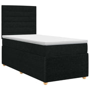 Letto box spring con materasso Nero 90 x 200 cm Tessuto 3454300