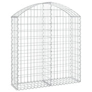 Cesto Gabbione ad Arco 100x30x100/120 cm Ferro Zincato