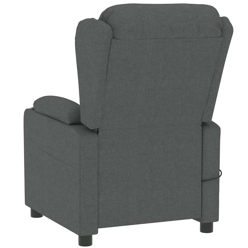 Divano Sedia-Poltrona Massaggiante Grigio Scuro in Tessuto 646031