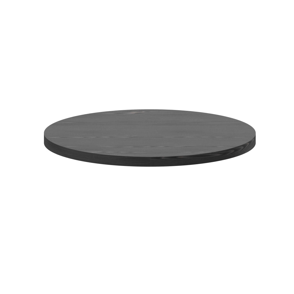 Artù - Ripiano per tavolo da pranzo rotondo ⌀ 120 cm in legno laminato, colore nero