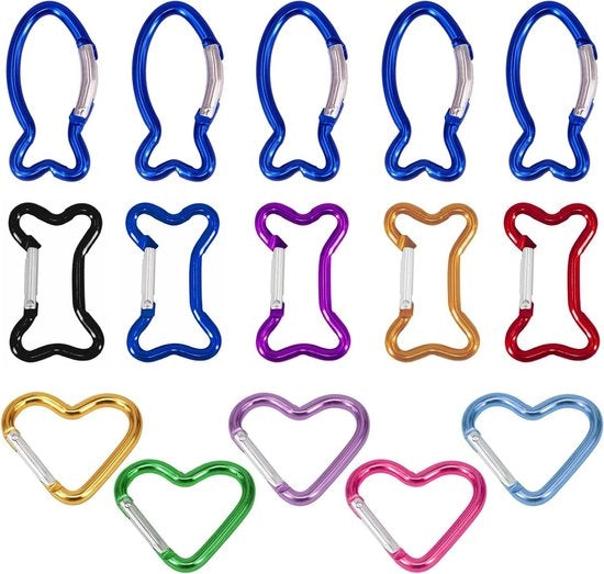 Set di 15 Alloie per Armi da Fuoco in Alluminio - Colorati e a Forma di Cuore - Con