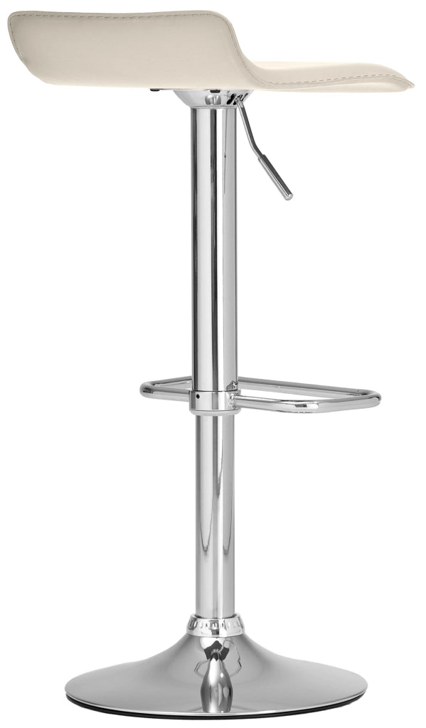Sgabello bar Dyn in similpelle crema
