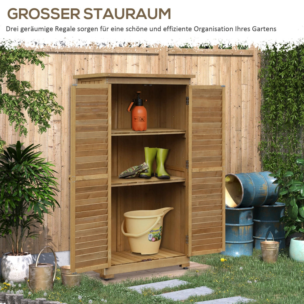 Casetta da giardino in legno ¨C zephmum ¨C marrone 87x46.5x160 cm