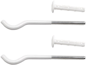 Coppia mensole verniciate bianche 12