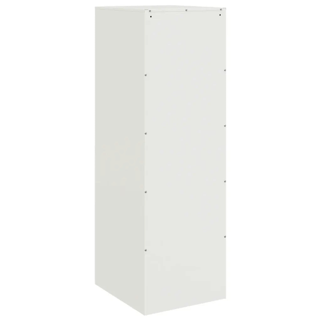Credenza Bianca 34,5x39x107 cm in Acciaio