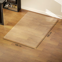 Tappetino per Sedia Ufficio Salvapavimento 100x150 cm in Plastica Trasparente