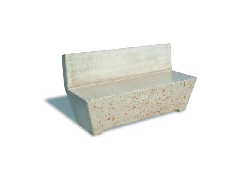 Panca o seduta Hogan finto marmo travertino 150x60x82h Giochipark - Panca Hogan con schienale