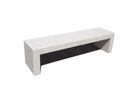 Panca Venere 1629 Giochipark calcestruzzo levigato marmo travertino 200x50x50h