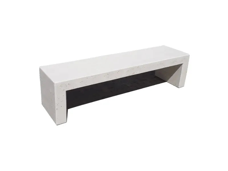 Panca Venere 1629 Giochipark calcestruzzo levigato marmo travertino 200x50x50h