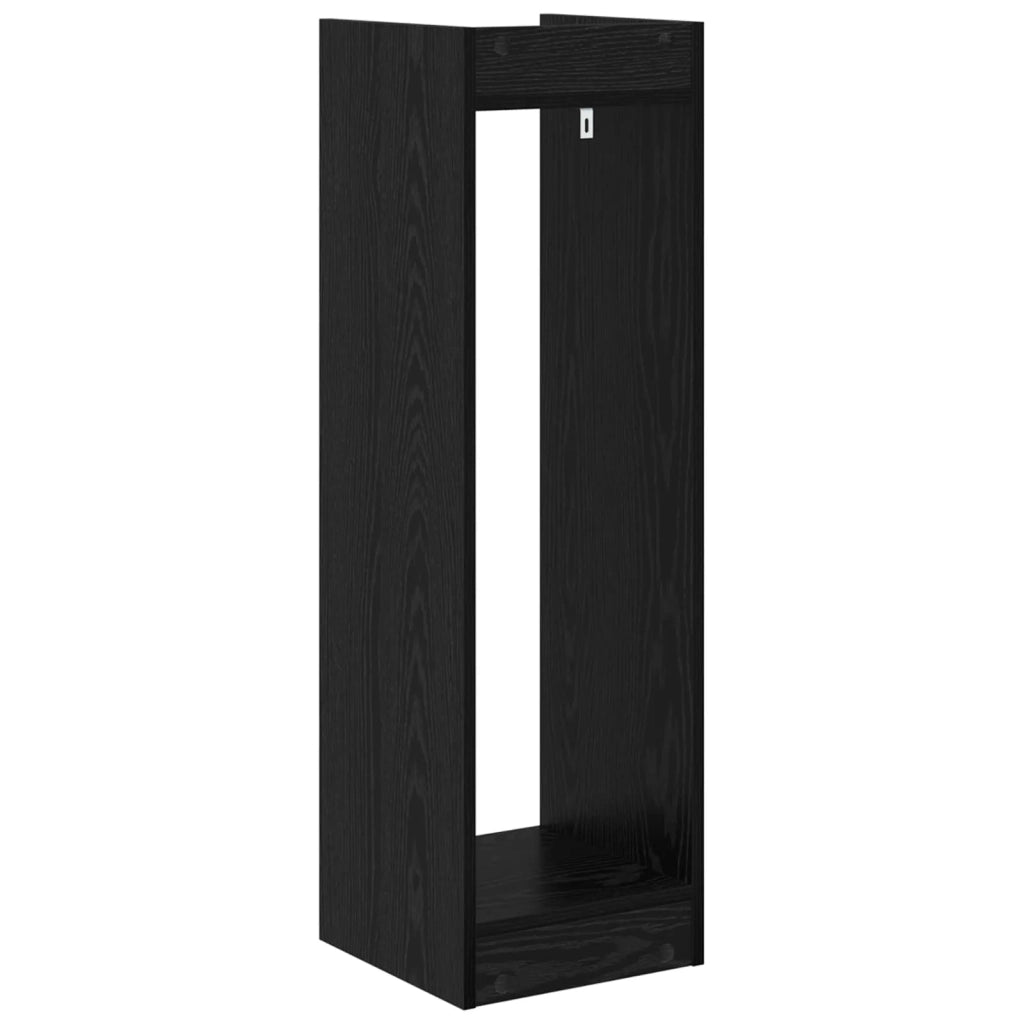Supporto per piante 2 pcs Rovere Nero 30 x 30 x 100 cm 899565