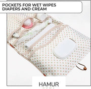 Organizzatore per la casa 2 in 1 - Borsa per il trucco per la strada - Organizzatore per la mamma all'aperto - Borsa per la crema per il neonato - Organizzatore per bambini (Urchin)