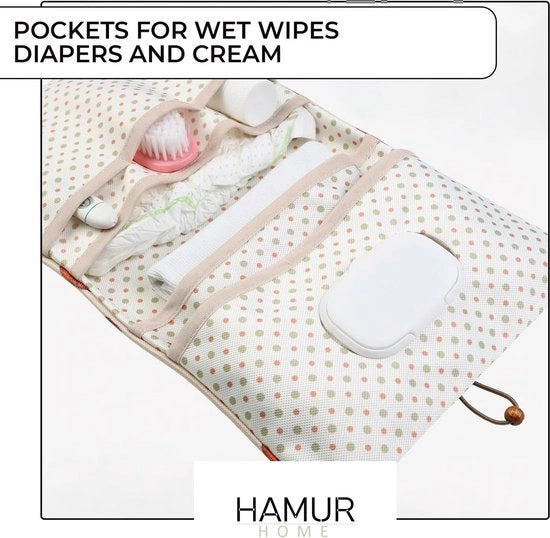 Organizzatore per la casa 2 in 1 - Borsa per il trucco per la strada - Organizzatore per la mamma all'aperto - Borsa per la crema per il neonato - Organizzatore per bambini (Urchin)