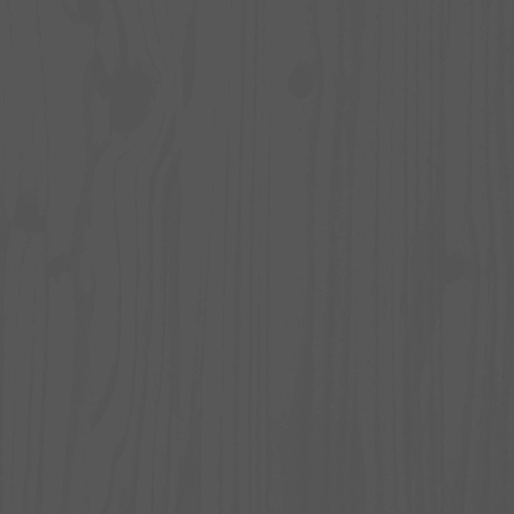 Letto a Pallet Grigio 120x190 cm Small Double Legno di Pino 821429