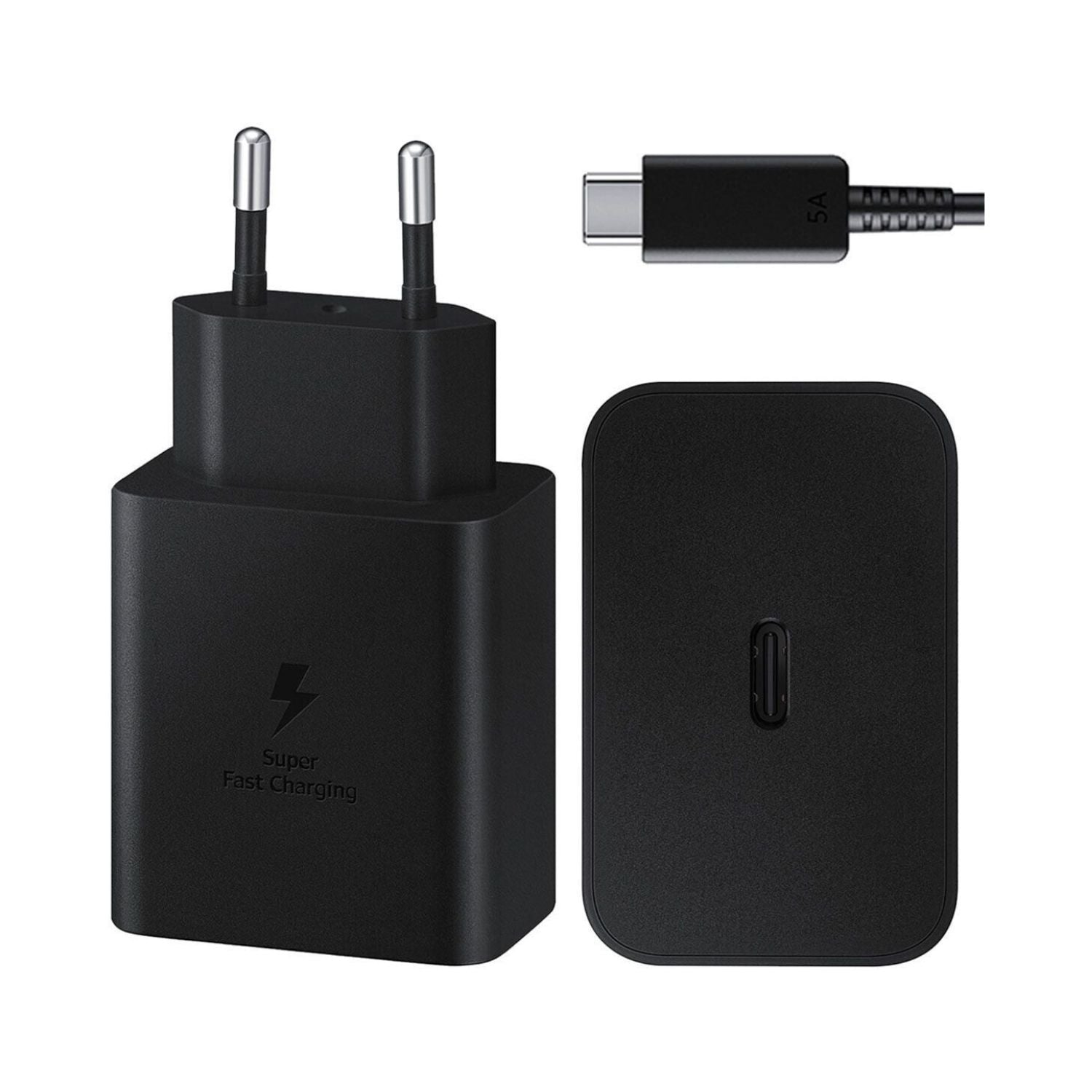 CARICABATTERIA DA RETE SAMSUNG SUPER FAST CHARGING 45W USB-C EPT4511XBEGEU + CAVO TYPE-C BLACK