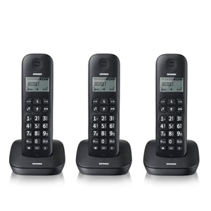 Telefono Cordless Brondi Gala Trio Nero