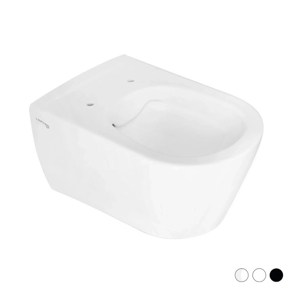 Vaso sospeso Rimless Greta Nero Opaco LINPH
