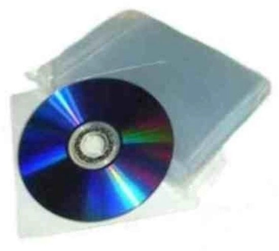 Hoesi per CD/DVD 80 micron - Kit di conservazione per CD - Kit di conservazione per DVD - Translucido - 200 pezzi - Alta qualità