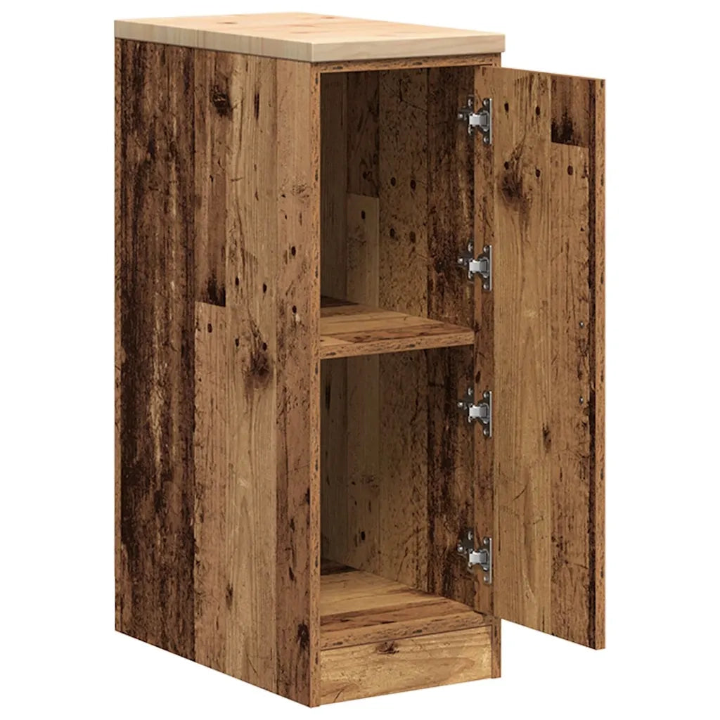 Armadietto per Garage in Legno Vecchio 30x51x85 cm CFW1800190