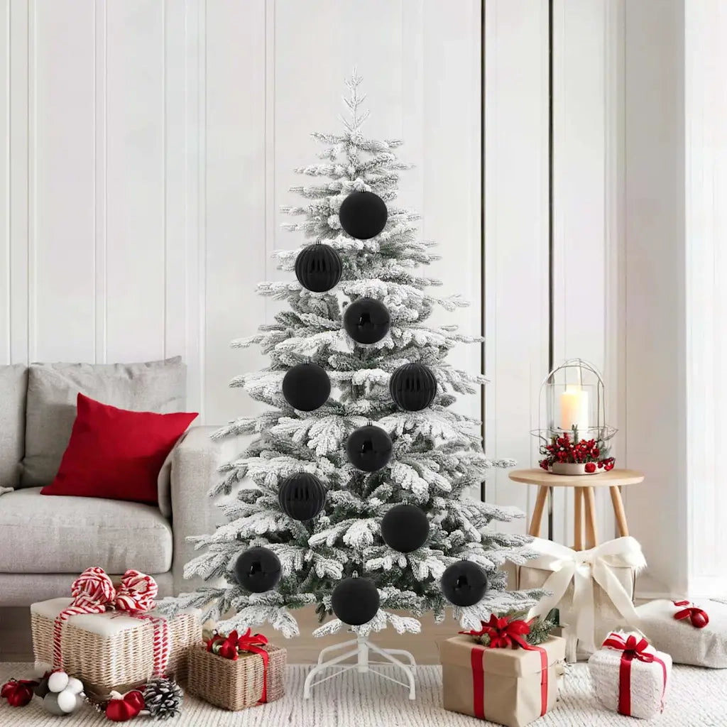 Set di Palline di Natale XL 9 pcs Nero Plastica