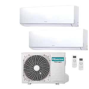 Hisense Climatizzatore Dual Split Inverter 12000+12000 Btu /h Condizionatore Con Pompa Di Calore Classe A++/a+