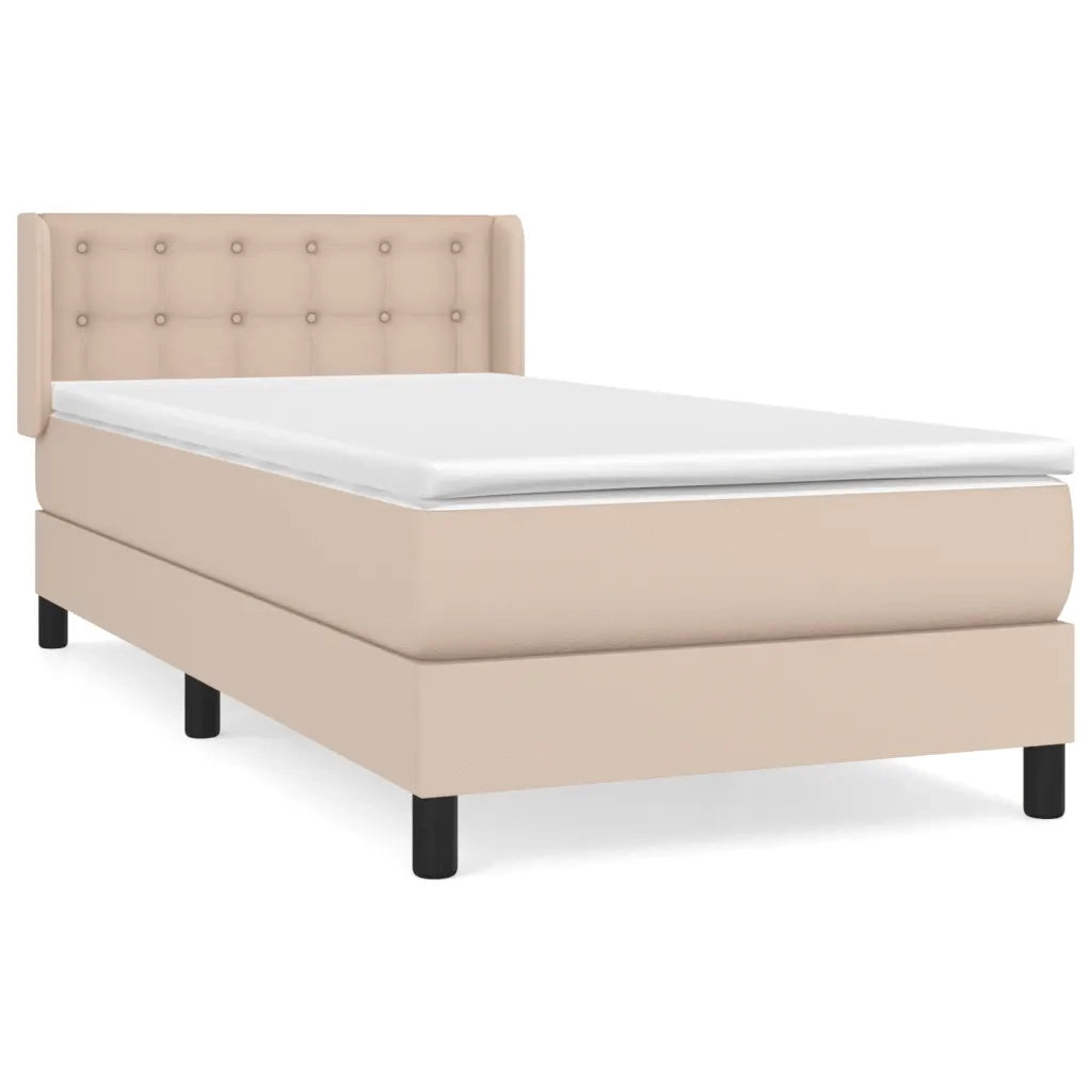 Giroletto a Molle con Materasso Cappuccino 100x200cm Similpellecod mxl 74513