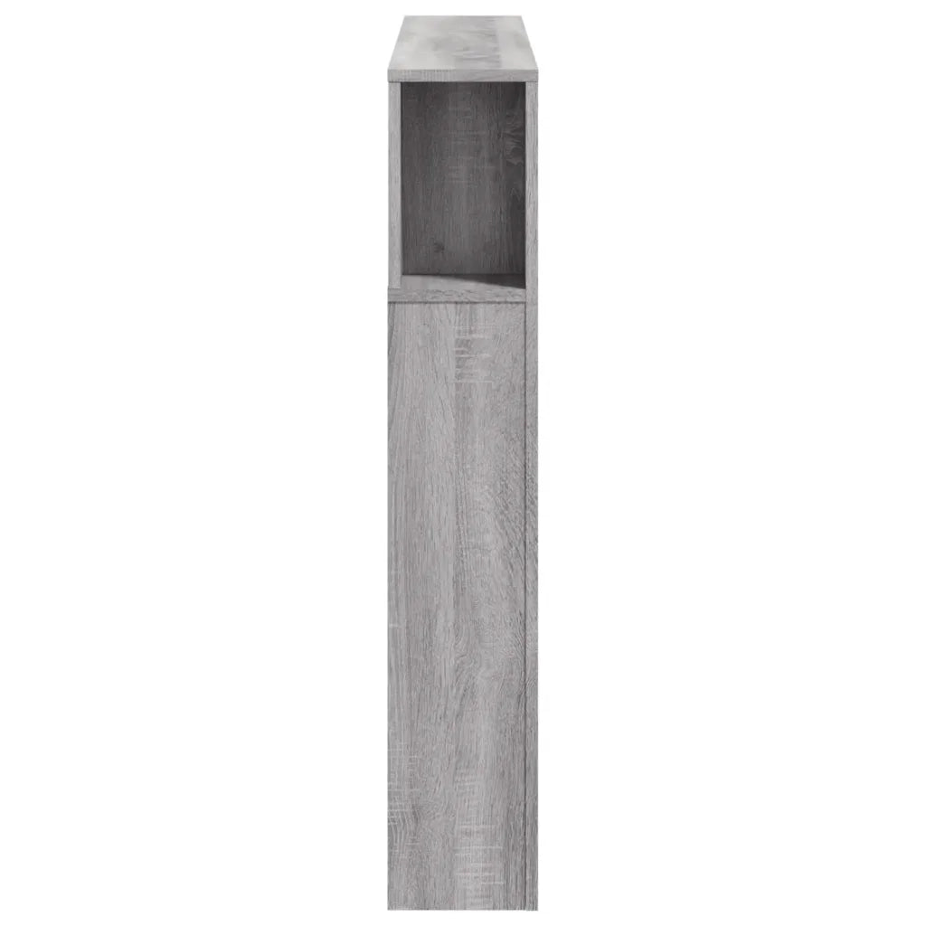 Testiera LED Grigio Sonoma 120x18,5x103,5 cm Legno Multistrato 837342