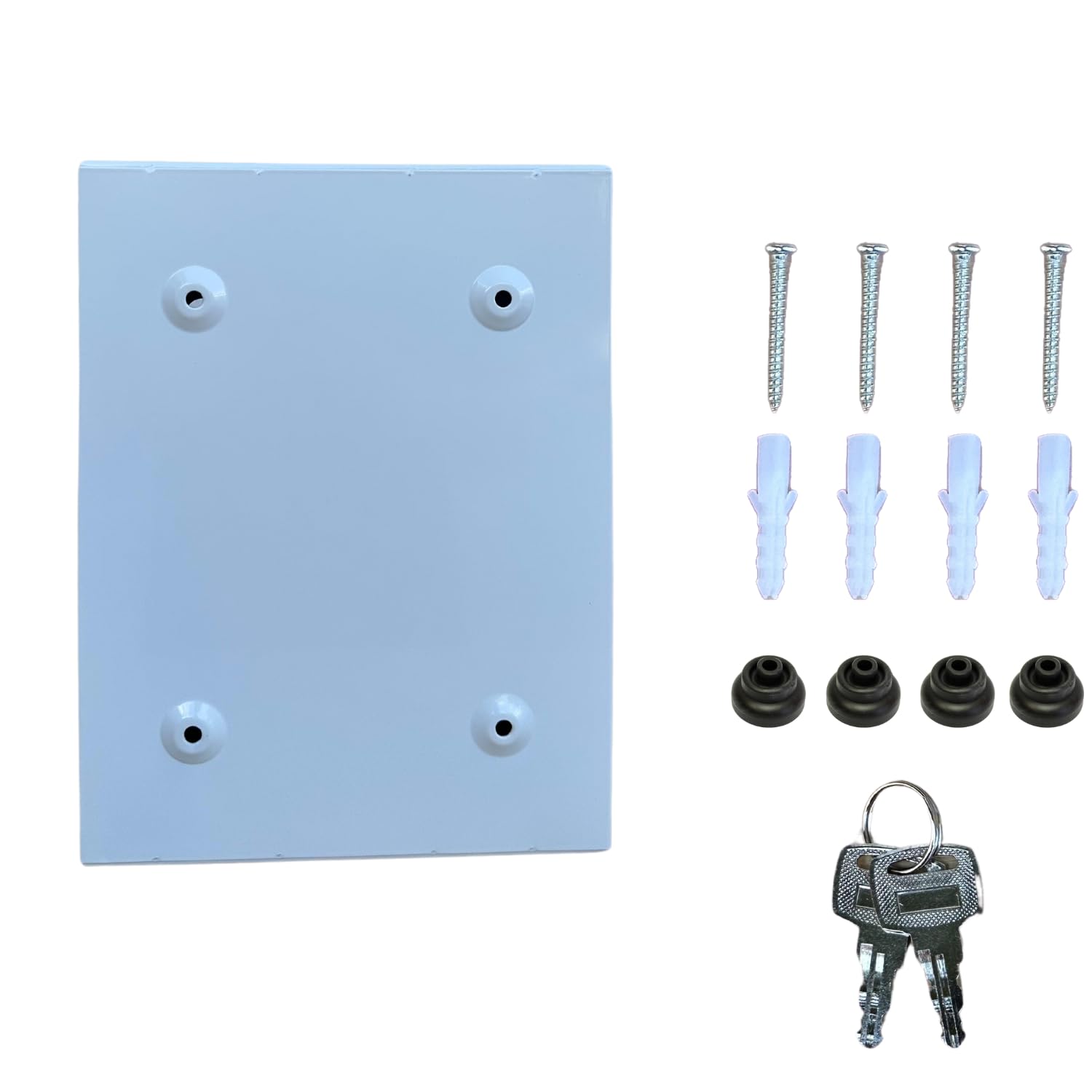 Cassetta Postale Esterno Personale Ferro Dimensioni 26 x 20 x 7,5 cm Elegante Funzionale Colore: Grigio