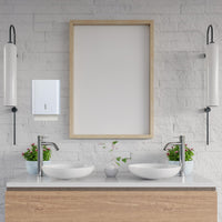 OWIJI Carta Asciugamani Piegata V Monouso Pura Cellulosa Doppio Velo Dimensione 21 cm x 21 cm Salviette Compatibili Resistenti Assorbenti Dispenser Confezioni: 5 Confezioni