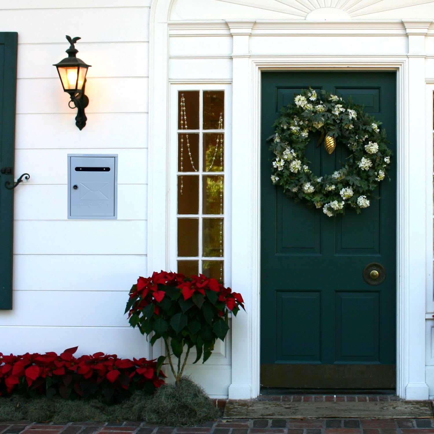 Cassetta Postale Esterno Personale Ferro Dimensioni 26 x 20 x 7,5 cm Elegante Funzionale Colore: Grigio