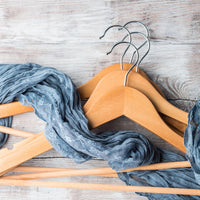 Grucce Appendiabiti Legno Naturale Universali Gancio Girevole Scanalature Spallina Barra Antiscivolo Bordi Arrotondati Salvaspazio Resistenti Leggere Uso Domestico Lavorativo Quantità: 60