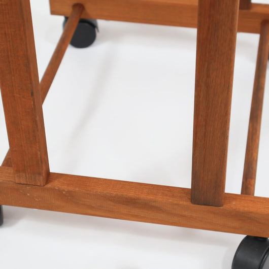 OWIJI Indossatore Appendiabiti Legno Faggio Rotelle Servo Muto Doppio Dimensioni 45 x 30 x 95 cm Appendiabiti Vestiti Camera Letto Cabina Armadio Unità: 1 Unità, Colore: Noce