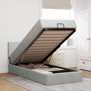 Struttura Letto Pouf con Materasso 90x190 cm in Velluto