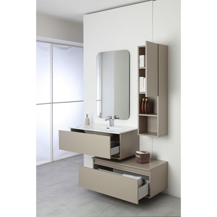 COMPOSIZIONE BAGNO PASTELLO 90X47CM TORTORA