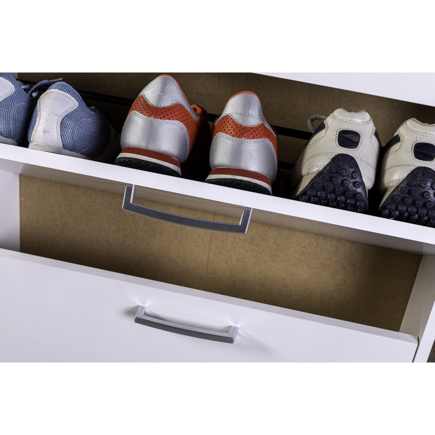 SCARPIERA ESPRESSO 5 RIBALTE 65X15XH174CM BIANCA