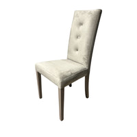 SEDIA MONTECARLO 47X46XH101CM TORTORA IN VELLUTO.