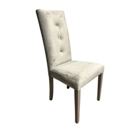 SEDIA MONTECARLO 47X46XH101CM TORTORA IN VELLUTO.