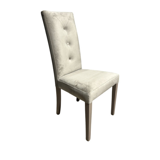 SEDIA MONTECARLO 47X46XH101CM TORTORA IN VELLUTO.