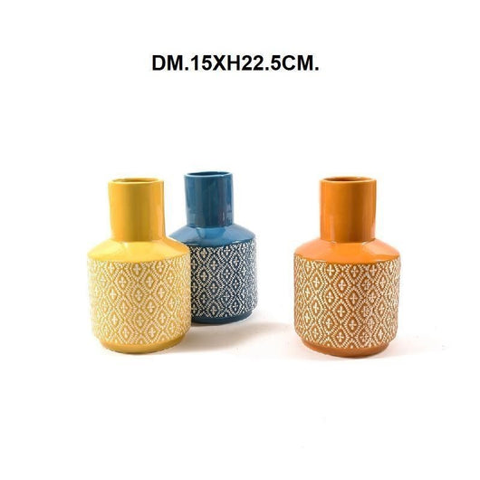 VASO BOHO CHIC D.15XH23CM MIX