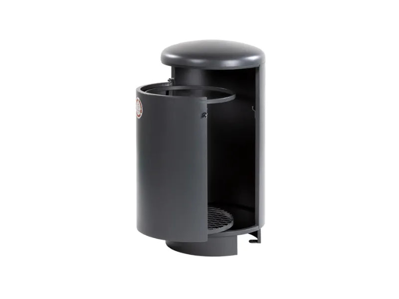 Cestone Brock 200 Giochipark acciaio zincato 75lt 50x50x100h chiusura sicura - Plastica