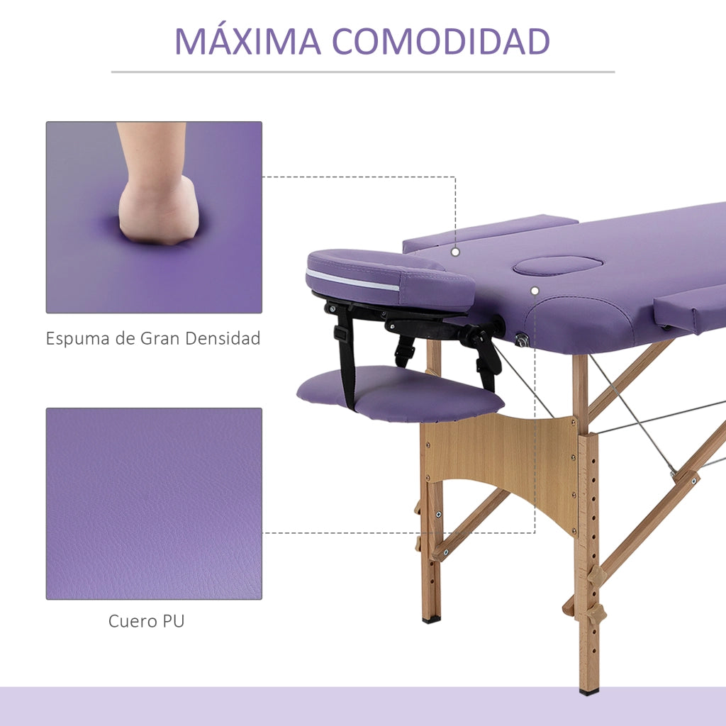 Tavolo Pieghevole Regolabile ¨C zephmum ¨C 210x81cm Viola