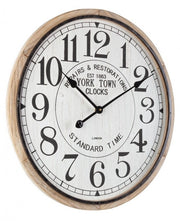 Orologio da Parete Legno Nero Industriale 60 cm - REGALITÀ