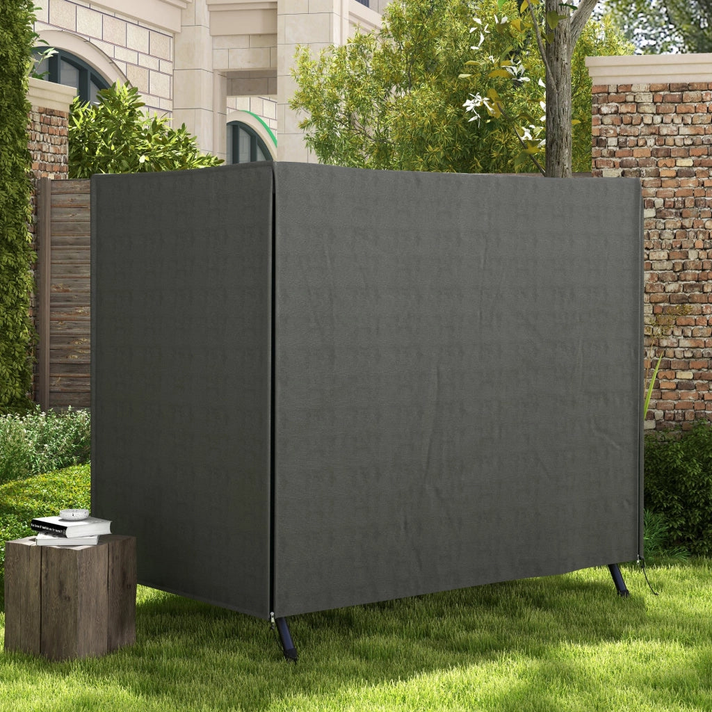 Housse per Balancelle da Giardino ¨C Zephmum ¨C Grigio Scuro Oxford 177x114x152 cm