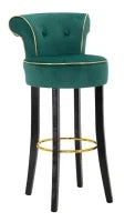 Sgabello Bar Luxy Verde cm 46X48X96