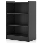 Libreria a 3 ripiani 50 x 30 x 75 cm Funzione di archiviazione regolabile Design moderno Legno ingegnerizzato nero 20_0021116