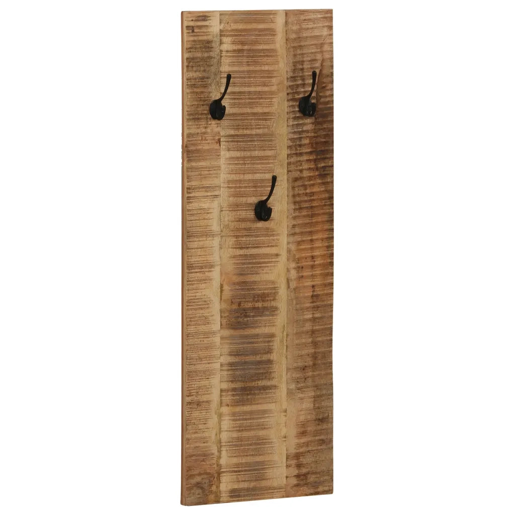 Appendiabiti a Parete 2pz in Legno Massello di Mango 36x110x3cm cod mxl 75356